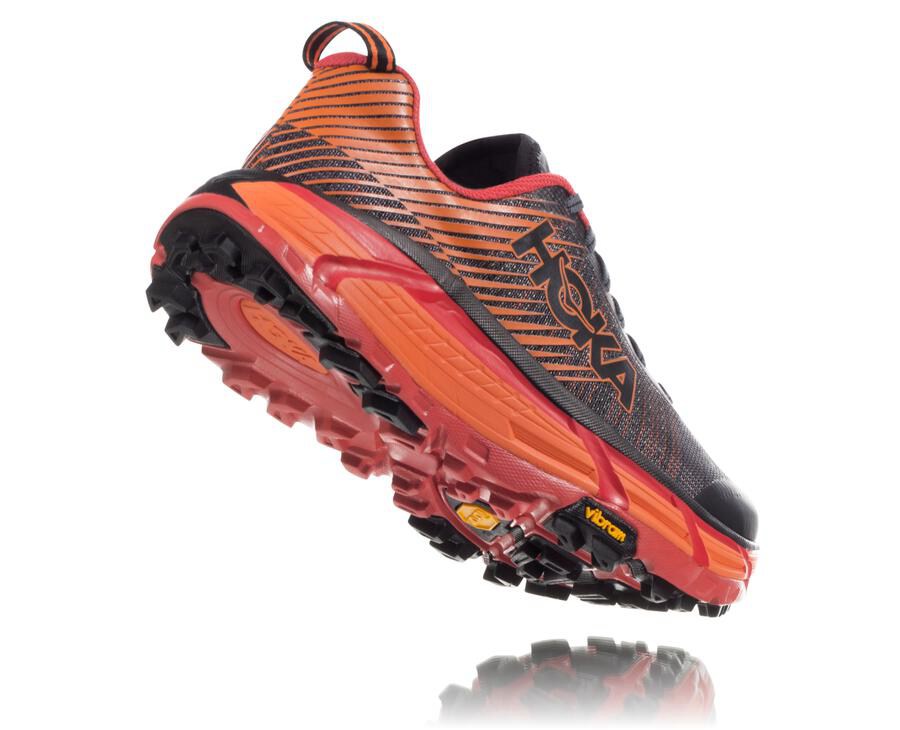 Zapatillas Trail Hoka One One Hombre - Evo Mafate 2 - Negras/Rojas - YHZ597601